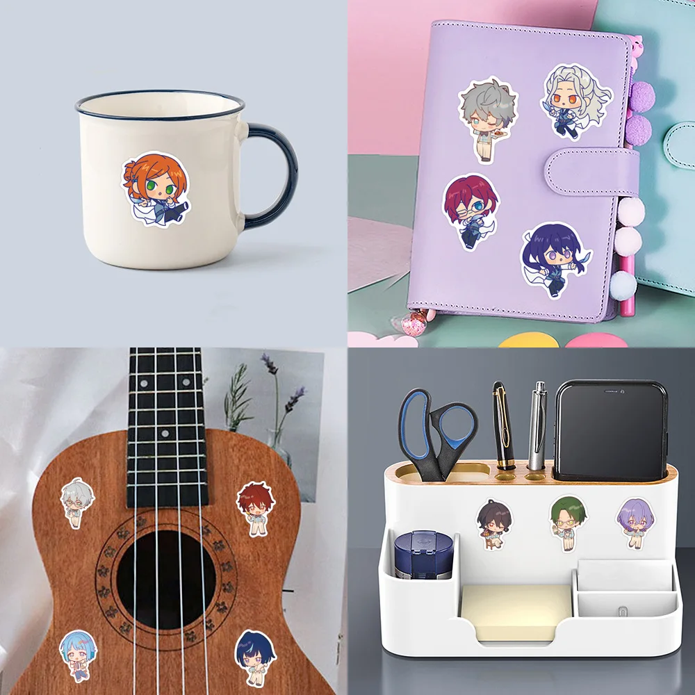 60Pcs 앙상블 스타 스티커 DIY 스티커 스크랩북 DIY 전화 수하물 아이 장난감 스케이트 보드 장식 방수 데칼