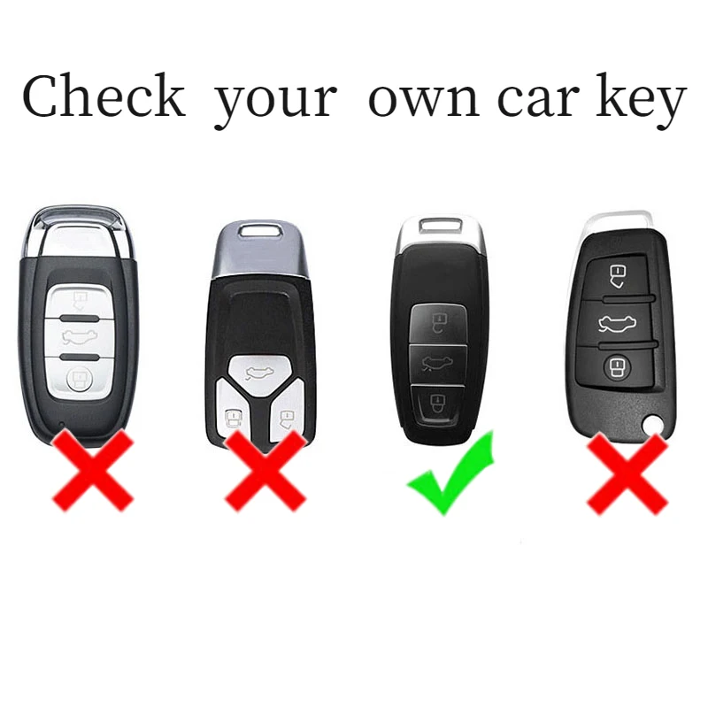 Premium ABS Car Key Case Cover for Audi - Sleek and Durable Design, Ideal Auto Accessory