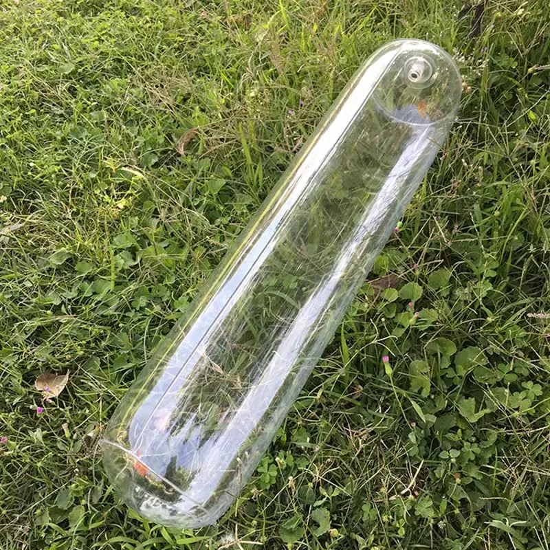 

Transparent Inflatable Column Pillow Sofa Waist Backrest Neck Pillow Oval Leg Lock Pillow Outdoor Pillow