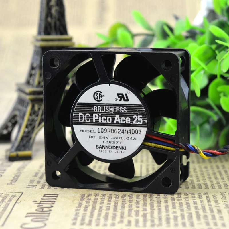 

109r0624m4d03 24V 0.04a 6cm 6025 60*60*25 3-Wire Fan