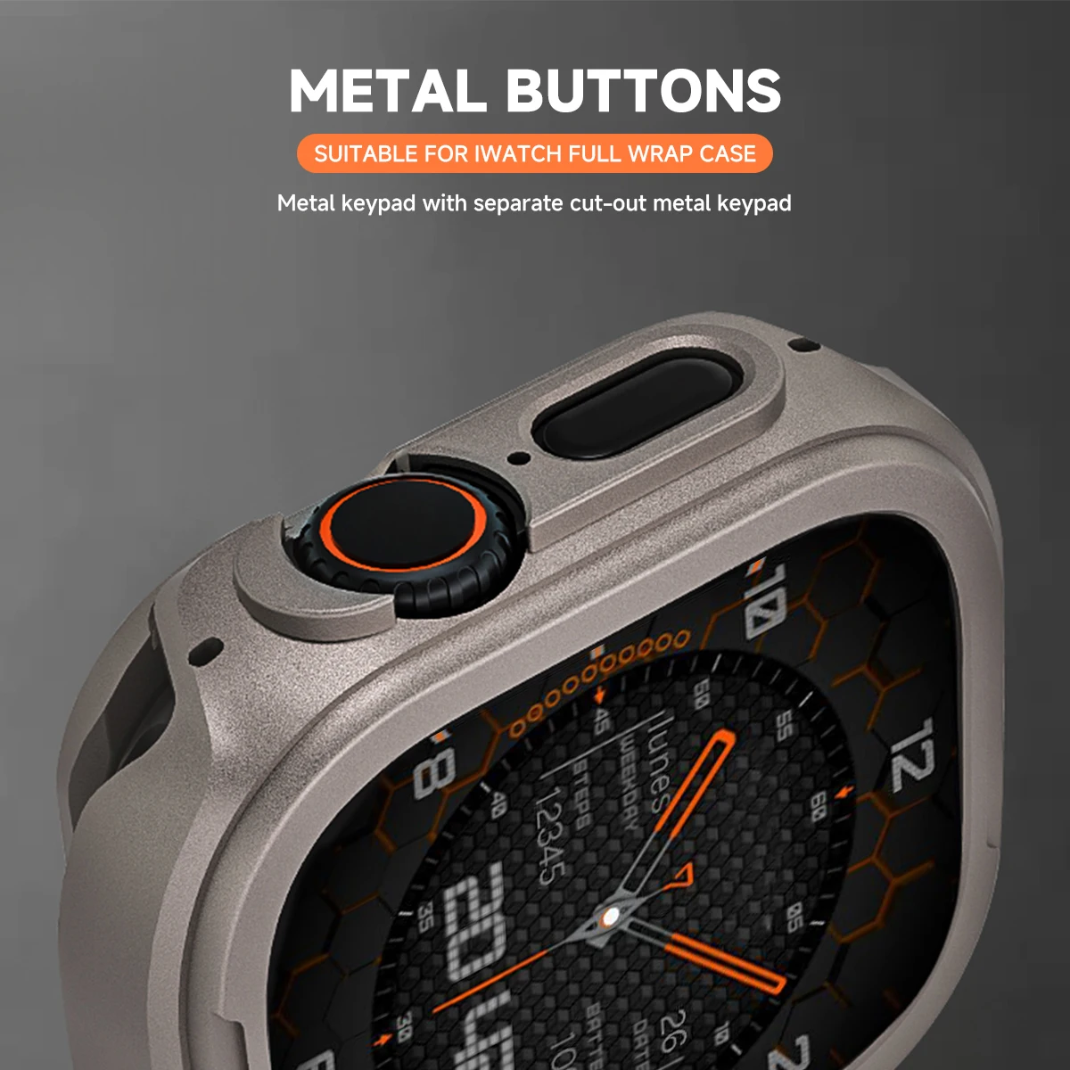 Premium Metal Protective Case for Apple Watch - Alloy Cover Bumper Frame