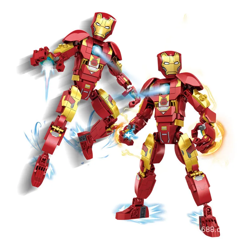 

Lewan 2105 Iron Man MK43 Armored Superhero Assembly Building Blocks Boy Toy Marvel Large particles Smooth surface