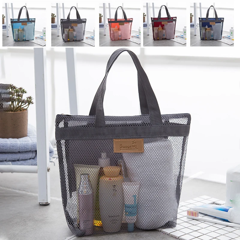 Portable Mesh Beach and Travel Organizer Bag