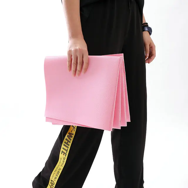 Yoga Mat Rubber Non-slip Cover Yoga Towel Lightweight Portable Folding PVC Outdoor Storage Professional Fitness 3