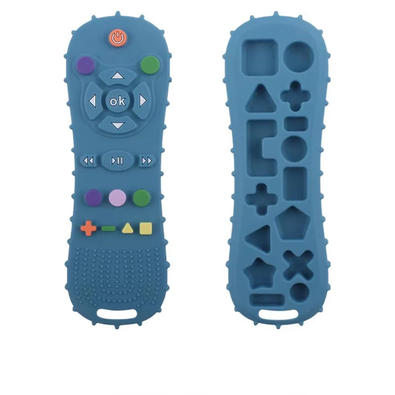 Teething Toys Silicone Teething Toys Baby Teething Toys Silicone Teether 1/2/3PCS remote control shape baby teethers silicone toys for 6-36 months boys and girls teething baby gift