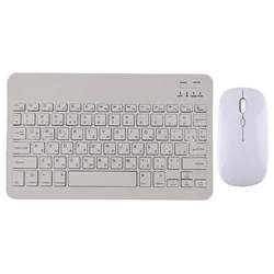 Multilingual Bluetooth Wireless Keyboard and Mouse (White Russian)