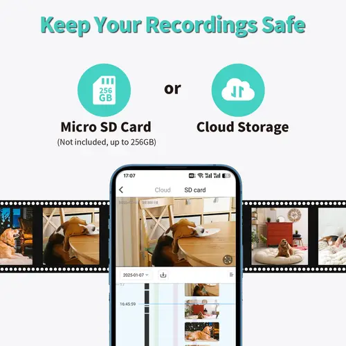Smart 3MP HD Indoor Home Security Camera for Baby/Elder/Pet/Nanny,With Real-time APP Alert,2-Way Audio,Human body detection - Image 5