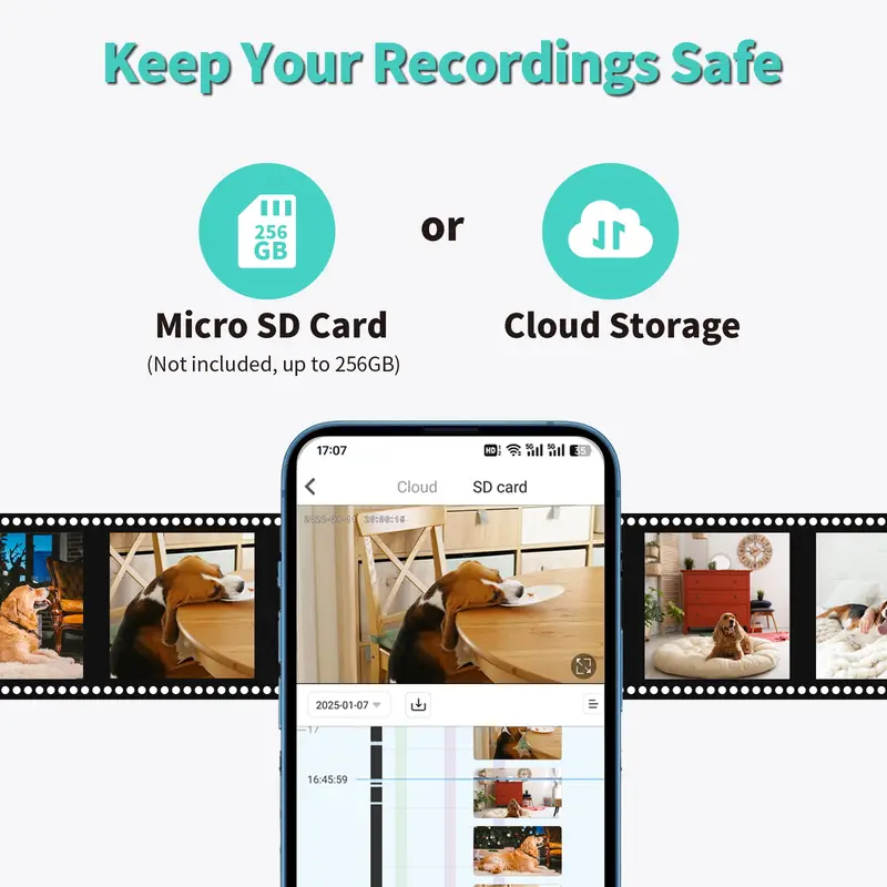 Smart 3MP HD Indoor Home Security Camera for Baby/Elder/Pet/Nanny,With Real-time APP Alert,2-Way Audio,Human body detection - Image 5