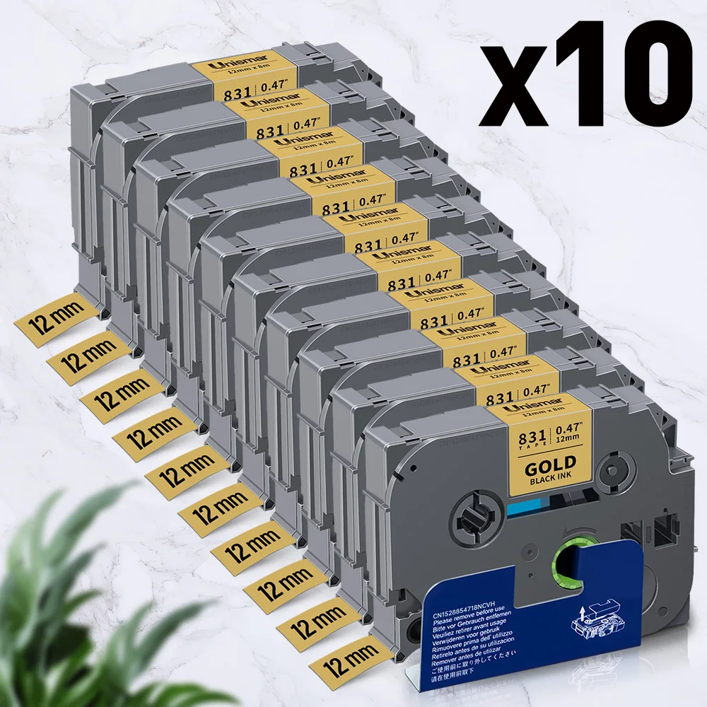 10PK Black on Gold