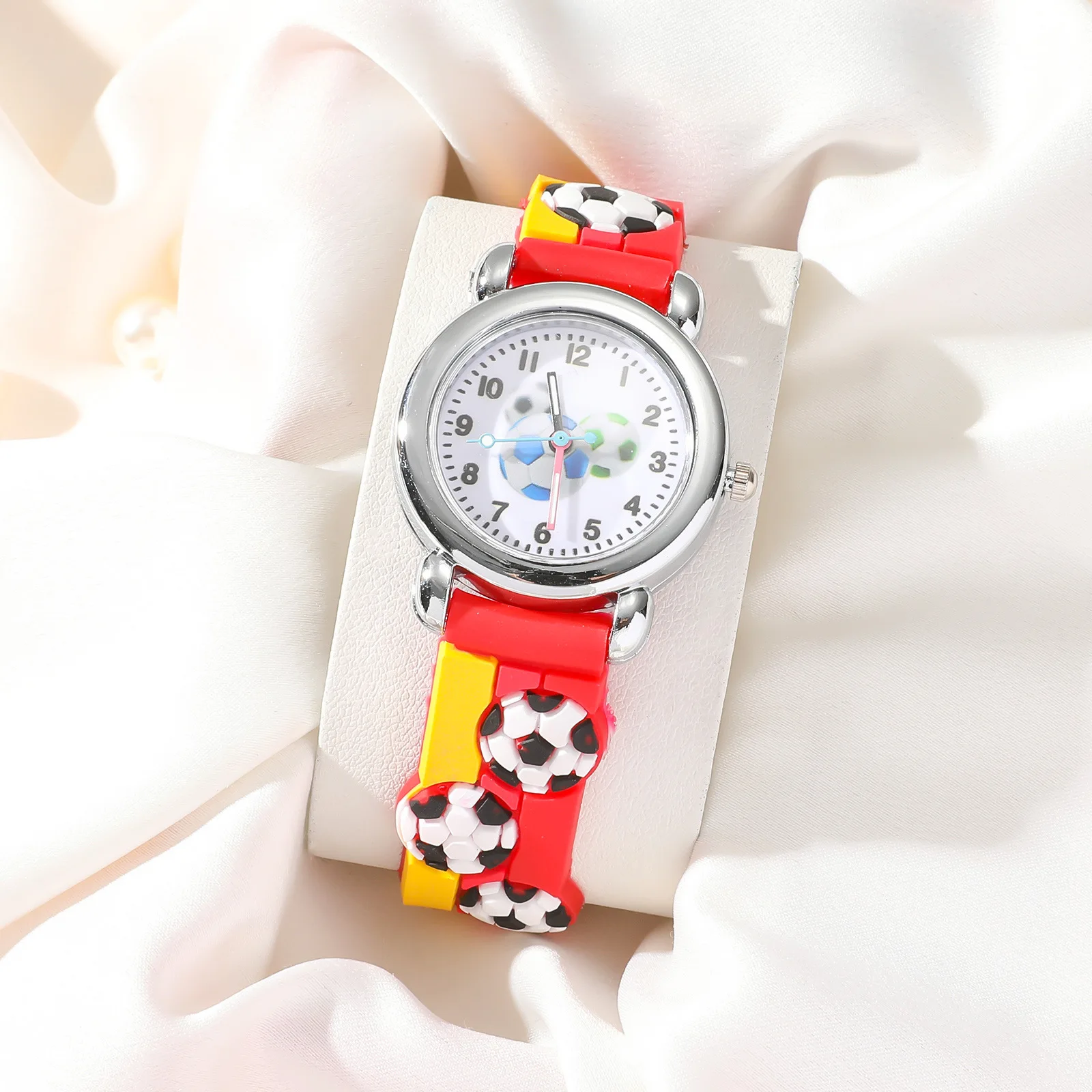 Cartoon Football Quartz Watch for Boys