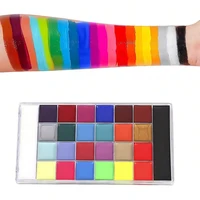 26 Color Makeup Palette Set for Face and Body Painting, Available in Multiple Colors, Suitable for Halloween Cosplay, Parties and Stage Makeup 2