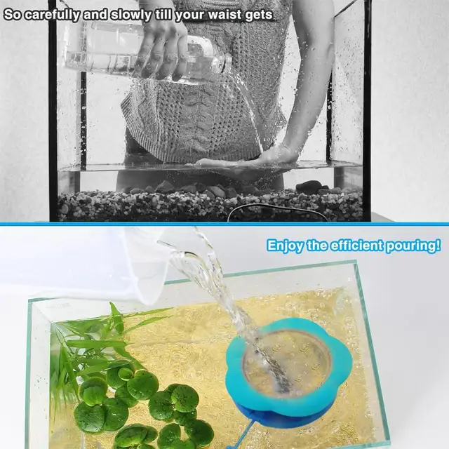 Aquarium Water Change Pouring Diffuser -Water Flows