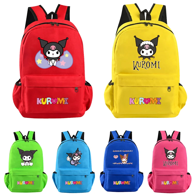 

Рюкзак в стиле аниме Sanrio Cinnamoroll для подростков, школьная сумка, Холщовый ранец для книг для девочек, милый рюкзак для студентов, рюкзак для школы
