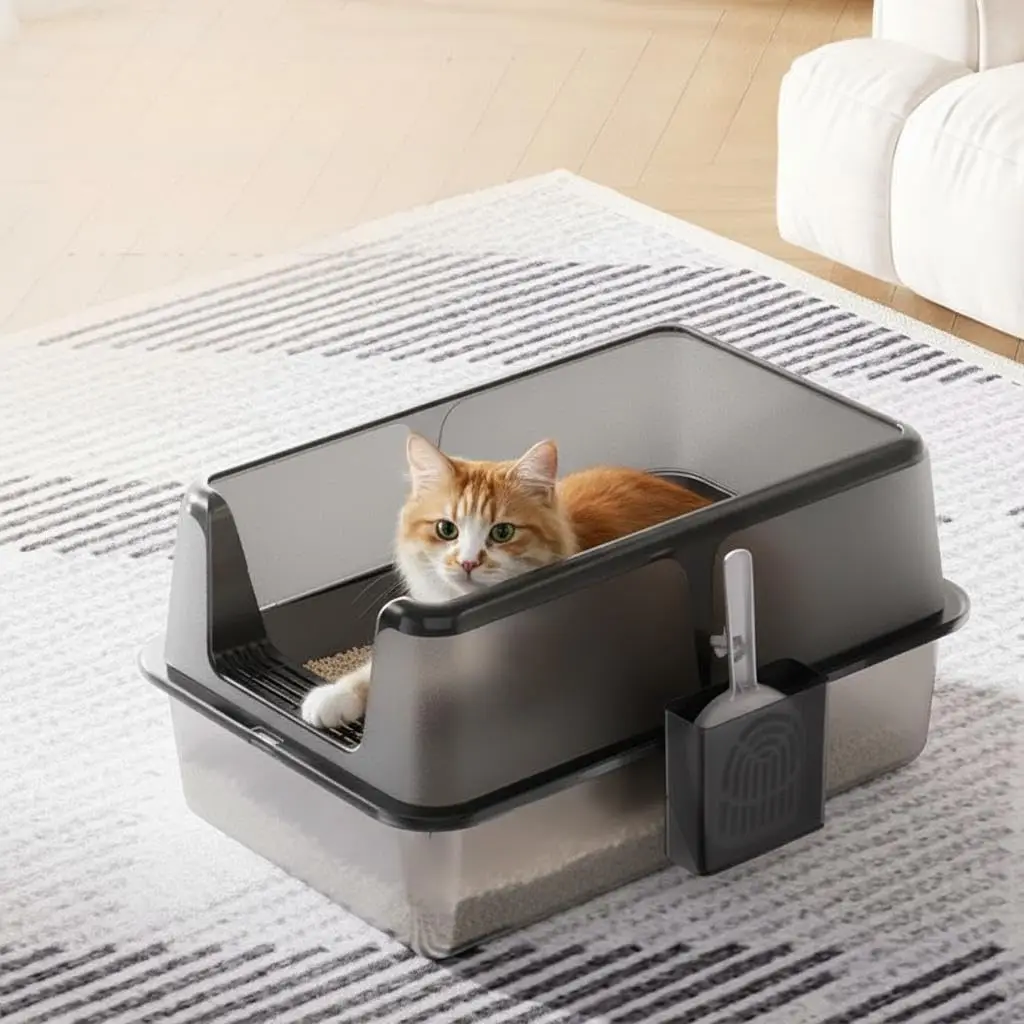 Stainless Steel Cat Litter Box 1