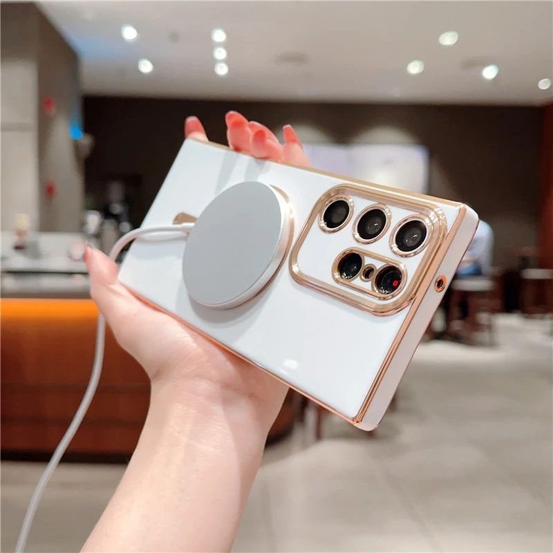 Luxury Magsafe Magnetic Plating Frame Phone Case - Premium Protective Cover