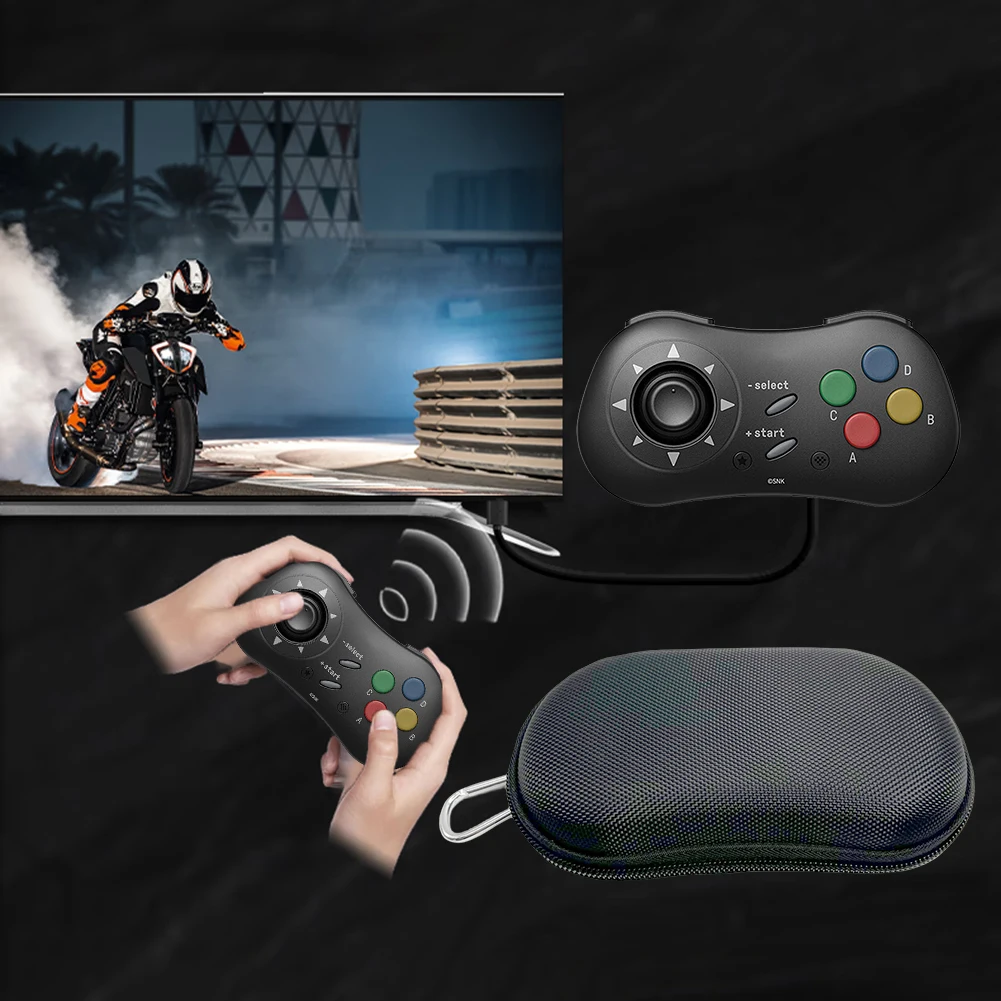 EVA Portable Storage Bag Anti-Drop Hard Carrying Case Anti Scratch Travel Carry Bag for 8Bitdo NEOGEO/8Bitdo M30 Game Controller