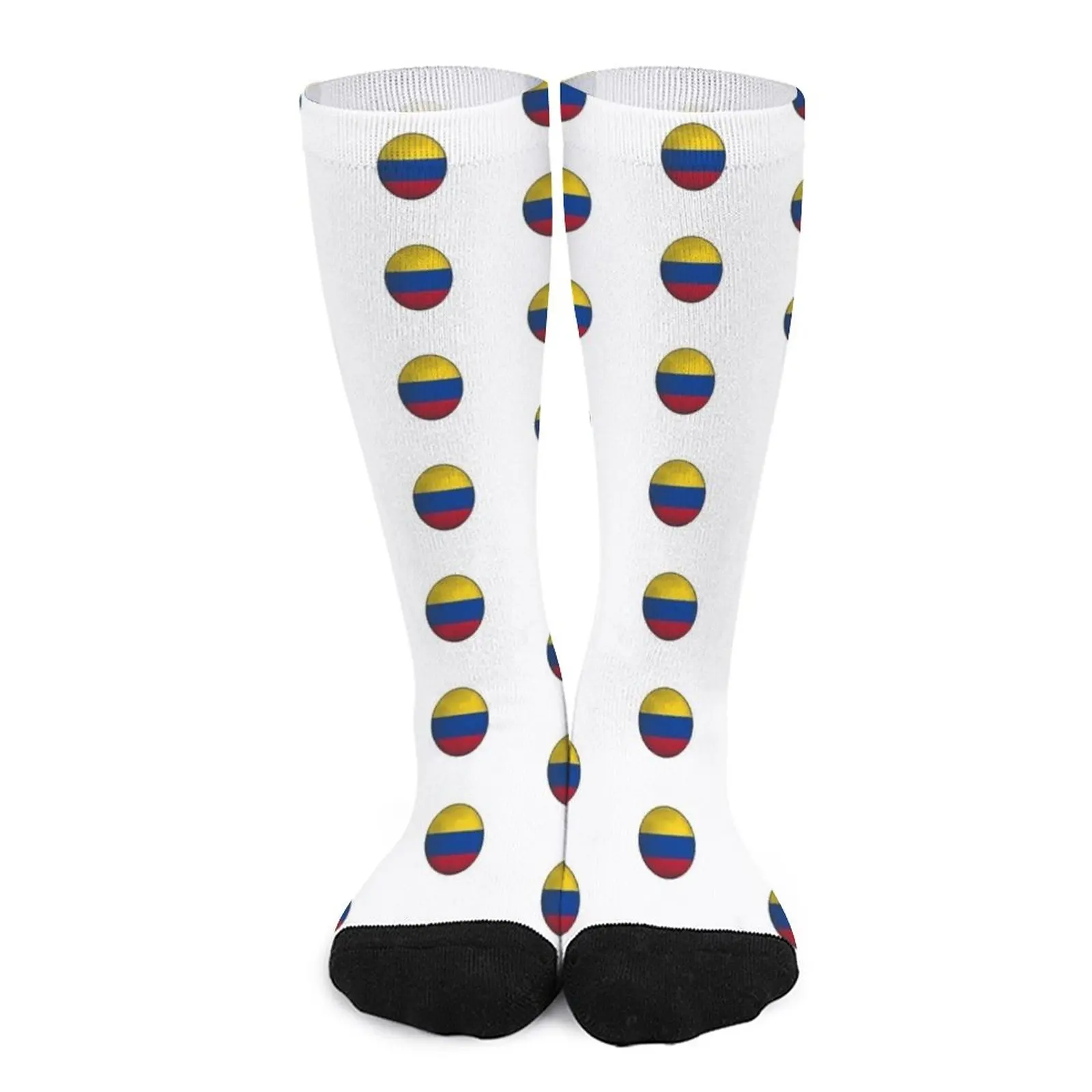 colombia flag ball Socks Run stockings for men Men cycling socks Men's winter thermal socks