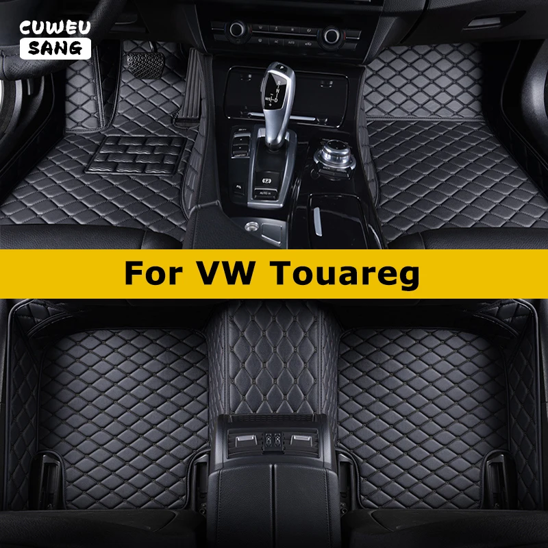 CUWEUSANG Custom Car Floor Mats For VW Touareg Auto Carpets Foot Coche Accessorie 1