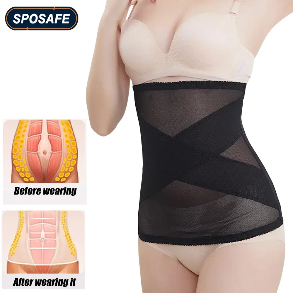 

Women Waist Trainer Shapewear Postpartum Recovery Belt Tummy Control Slimming Body Shaper Underbust Corset