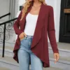 Women'S Open Front Cardigan Lightweight Long Knit Sweater Plus Size Women'S 2023 Autumn And Winter Long Old Money Style Women 2