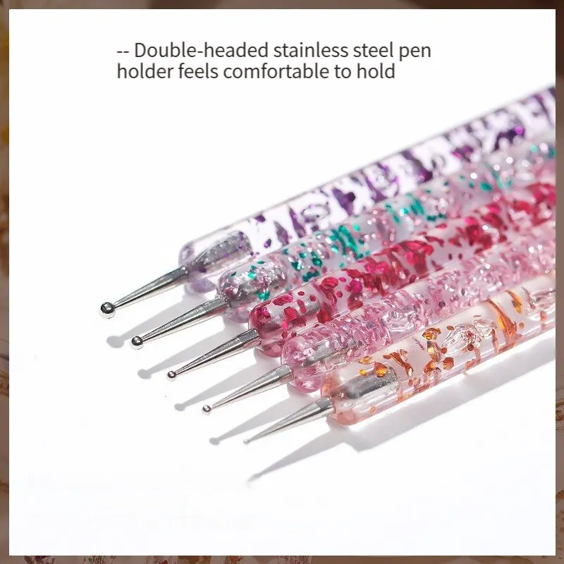 Nail Art Brush Design Tip Painting Drawing Carving Dotting Pen 12 Pcs FlatFan Liner Acrylic Gel UV Polish Tool Manicure nail art pen nail art brush nail art tools