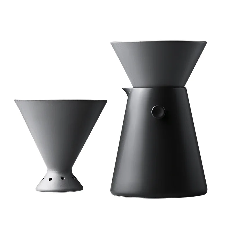 드립 타입 커피 필터 컵 공유 포트, 핸드 브루 커피 포트, 가정용 커피 제조 장비 1 Drip Type Coffee Filter Cup Sharing Pot Hand Brewed Coffee Pot Household Coffee Making Equipment