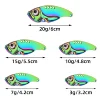 3Pcs 3D Metal Cicada Vib Fishing Lures 3g 7g 10g 15g 20g Vibrations Spoon Lure Hard Bait Bass Isca Crankbait Wobbler Spinner 4