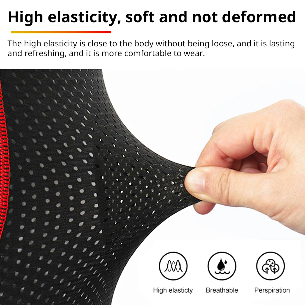 Cycling Shorts with Breathable Mesh and 5D Gel Shock-Absorbent Padding