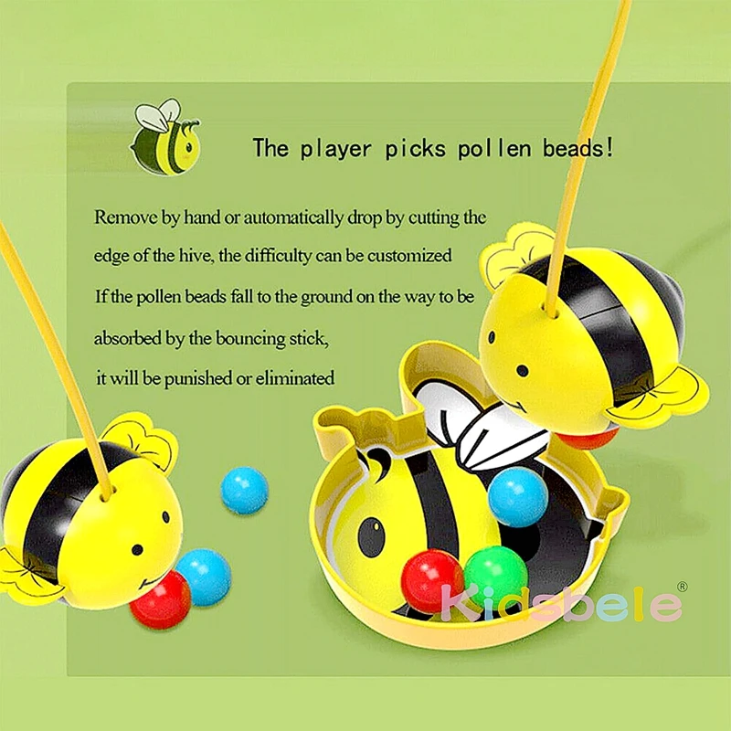 Clumsy Little Bumblebee Multifunctional Board Game Puzzle Fishing Toys Parent-Child Interactive Tabletop Game Toy 6