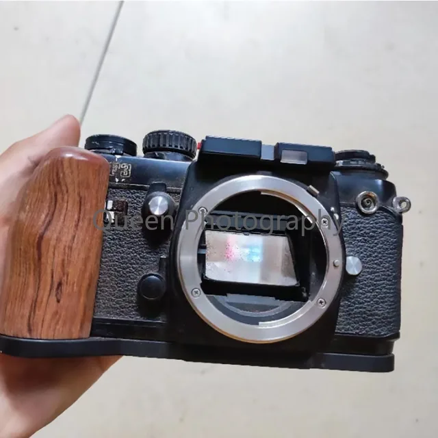 Wooden L Type Plate Hand Grip for Nikon XT30 XT30II XT20 Film Camera