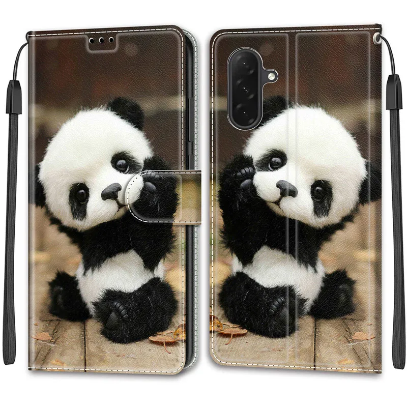 Floral Pattern Leather Wallet Flip Case with Stand Feature - 2025 Edition