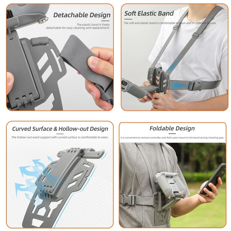 รูปสินค้า สายคล้องคอ DJI Drone Controller ยึดคอนโทรลเลอร์ได้ 2 จุด คล่องตัว