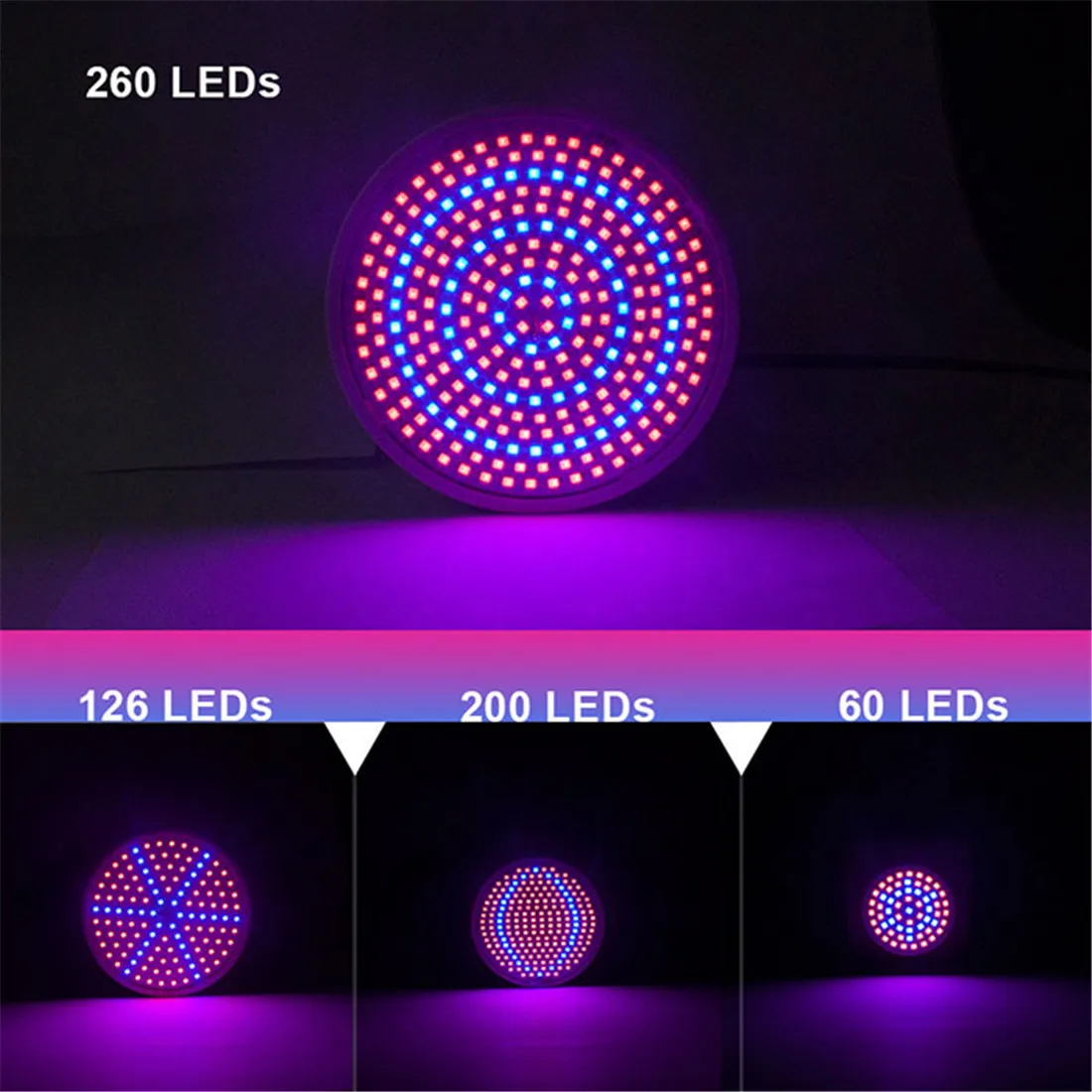 1/2 Heads 6W 15W 20W LED Grow Light E27 Phyto Lamp for Plants Moveable Plant Clip Lamp for Seeds Flower Growing Tent