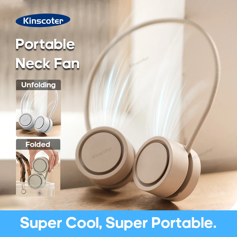 

New Hanging Neck Fan Power ventilador Bladeless Neckband Fan Portable Mini Air Cooler USB Rechargeable Electric Fans