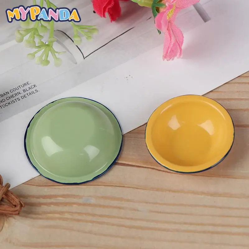 

1pc Dollhouse Miniature Retro Mini Metal Soup Pots Bowl Kitchen Accessories Toys For Children's Gifts