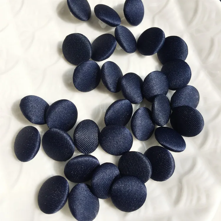 1Set (50PCS Buttons and 50 Buttonhole) Colorful Colors Satin Cloth Button Buttonhole Wedding Dress Back Handmade Diy Accessories 