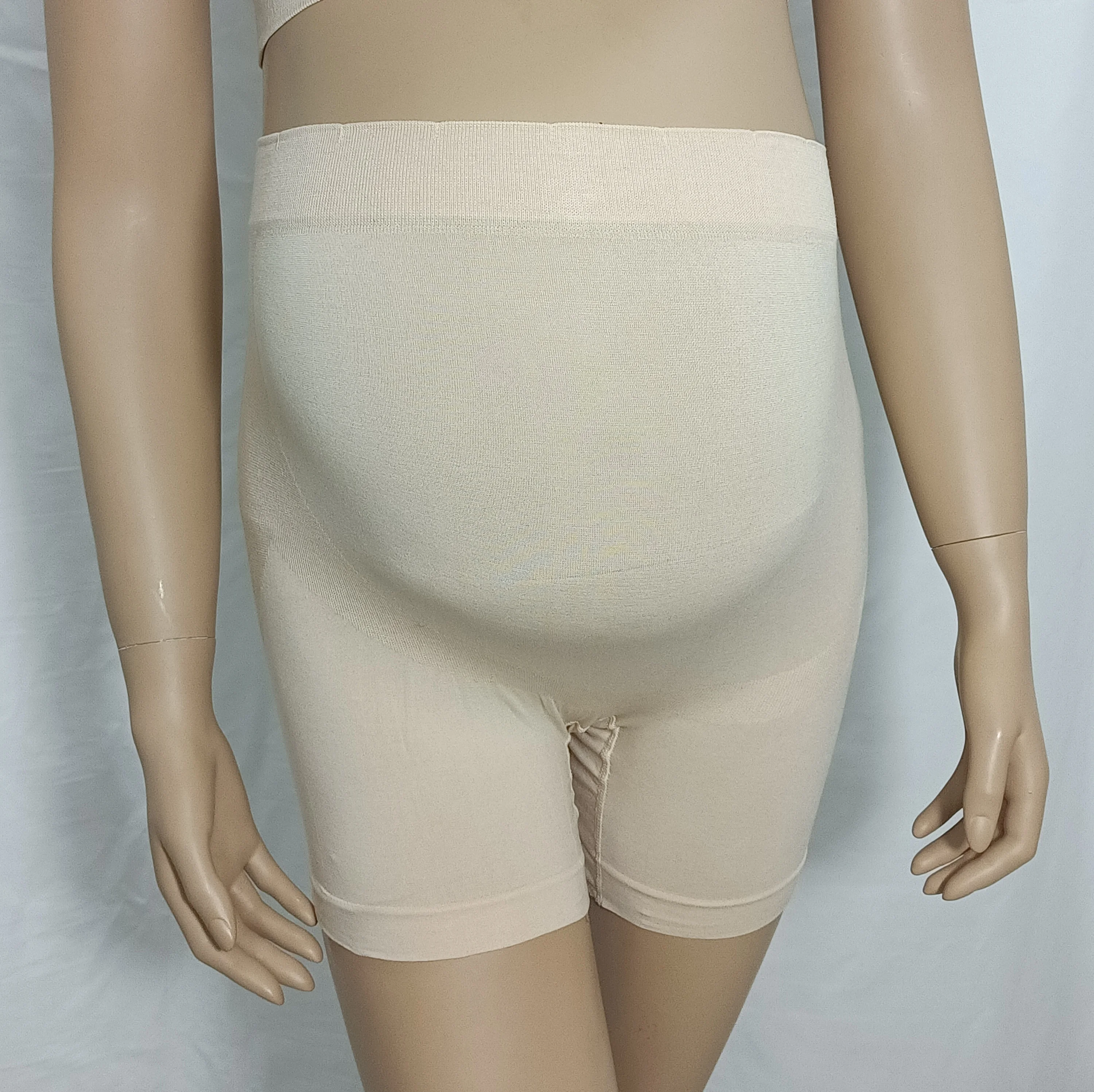 

Maternity Seamless Over Bump shorts Belly Support Pregnancy Shapewear Shorts Women's Soft Mid-Thigh Underwear Bottoming