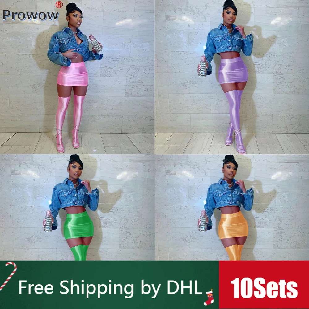 

10Sets Bulk Streetwear Skirt Sets 2023 Summer Y2k Stripe 2 Piece Women Outfits Solid Folds Mini Skirts Half Socks Wholesale 9987