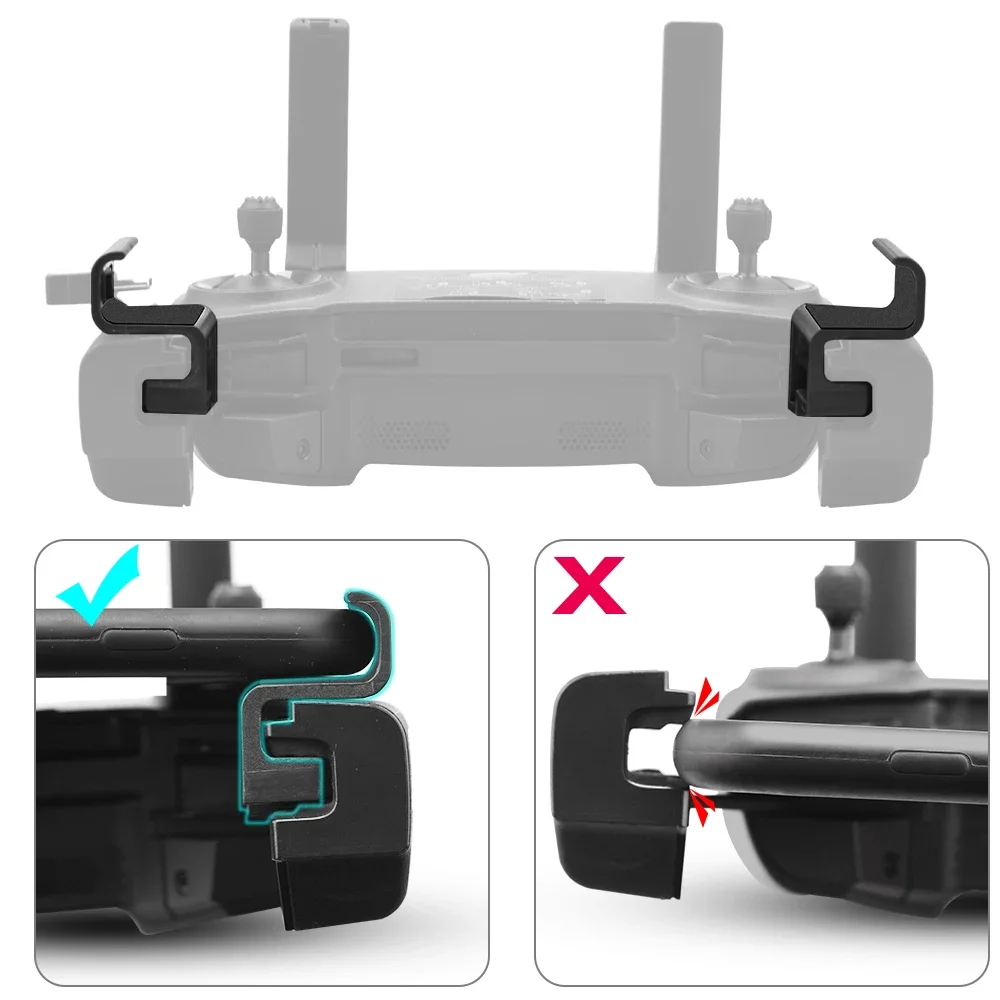 Drone Accessories Easy Mount Clip Clamp Phone Holder Connector DJI Mavic Mini Mini SE Mavic 2 Pro Zoom Spark Air Platinum Controller Accessory