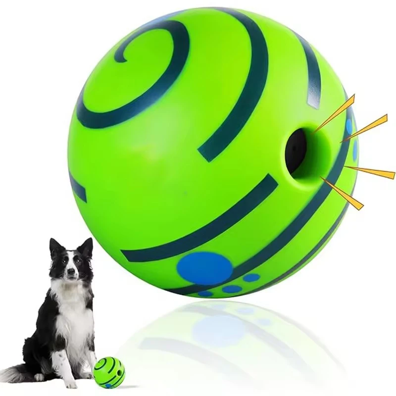 New Dog Attention Toy Fun Giggle Sounds Interactive Ball