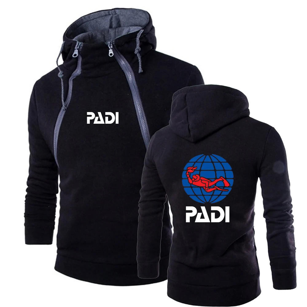 

2024 men's new diving Padi spring and autumn high-quality best-selling three-color hooded style leisure sports coat jacket.