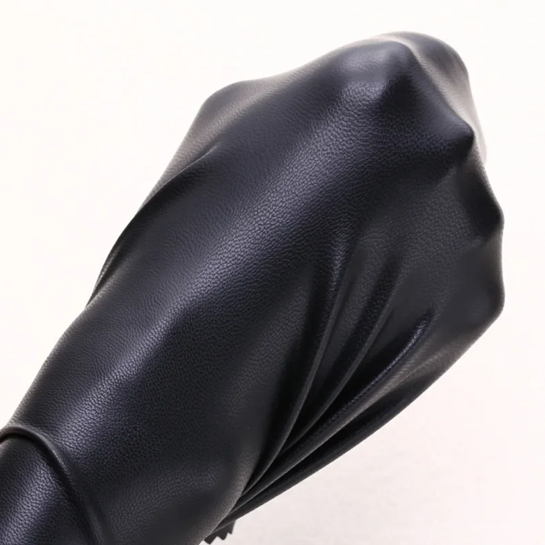 Four-Sided Elastic PU Leather Thin Patterned Matte Rainbow Print Base Pants Leather Skirt Pants Clothing Fabri