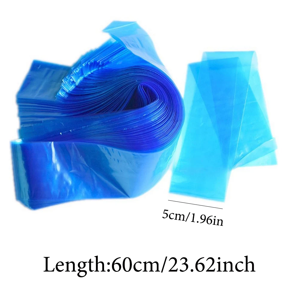 100Pcs Disposable Black/Pink/Blue Tattoo Clip Cord Sleeves Covers Bags Plastic Tattoo Machine Protection Bags Tattoo Accessories 6