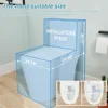 Dual Flush Elongated Standard One Piece Toilet with Comfortable Seat Height,Powerful&Quiet Dual Flush Modern Toilet,Glossy White 3