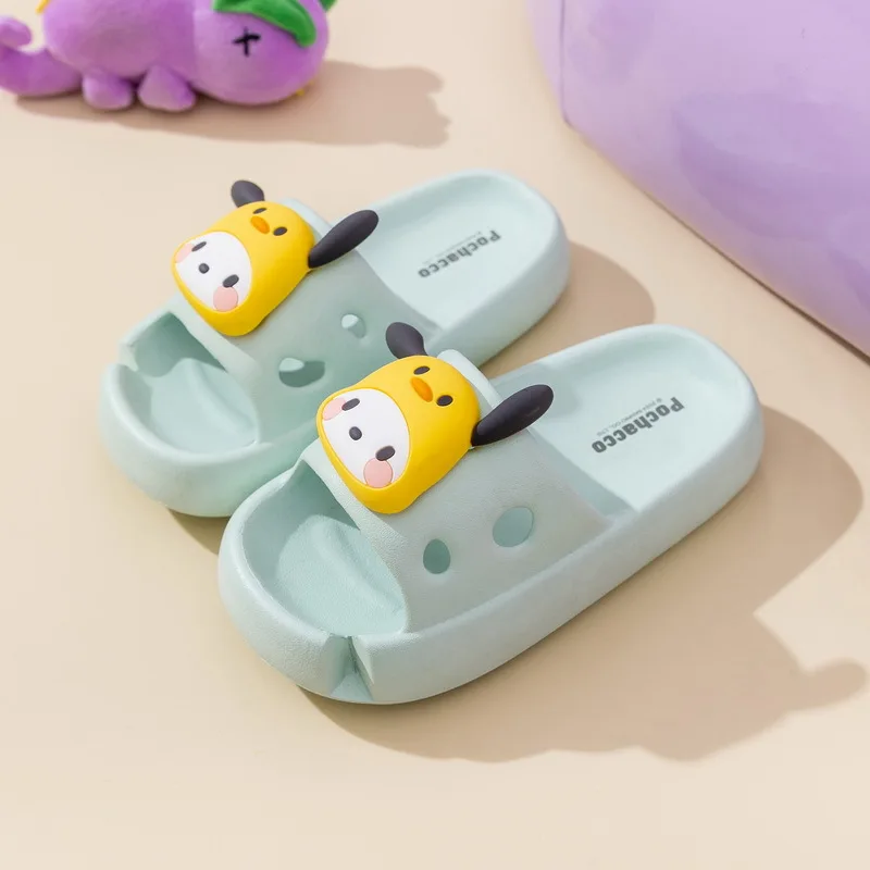 Summer Cartoon Slippers Parent-child Children's Home Indoor Beach Cute Kuromi Girls' And Women's Sandals 6