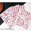 1pc Love Heart Design 3D Nail Sticker for Valentine's Day Colorful Heart Self-Adhesive Slider Decals Manicure Decoration 5