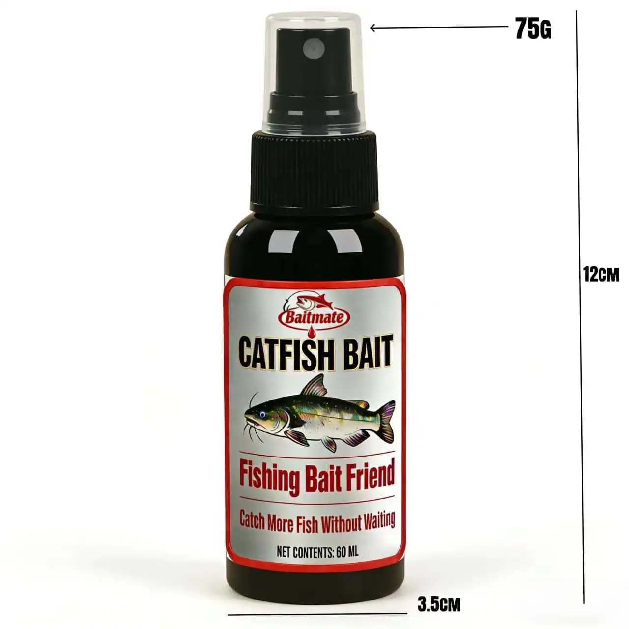 Fischattraktions-Flüssigspray, schnell wirkende, universelle, langanhaltende Angelköderflüssigkeit für Salzwasser- und Süßwasserfischen, 60 ml – Detail 8