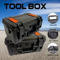 Suitcase Transport Toolbox Reflective Tools Storage Hard Plastic Maintenance Equipment With Electrician Case Strips Case Case 2