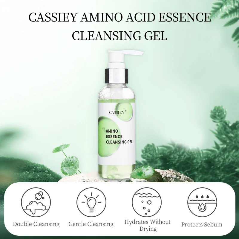 

120ml Amino Acid Foaming Cleanser Hyaluronic Acid Facial Cleanser Suitable for Dry Skin Oily Skin Combination Skin Facial Care