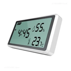 High-Precision Electronic Thermometer Hygrometer with Indoor LCD Display & Table Clock (DL336001)